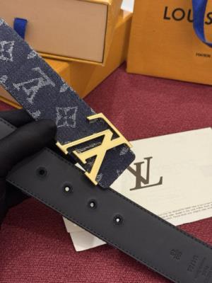wholesale quality louis vuitton initiales monogram denim belt model no. 854